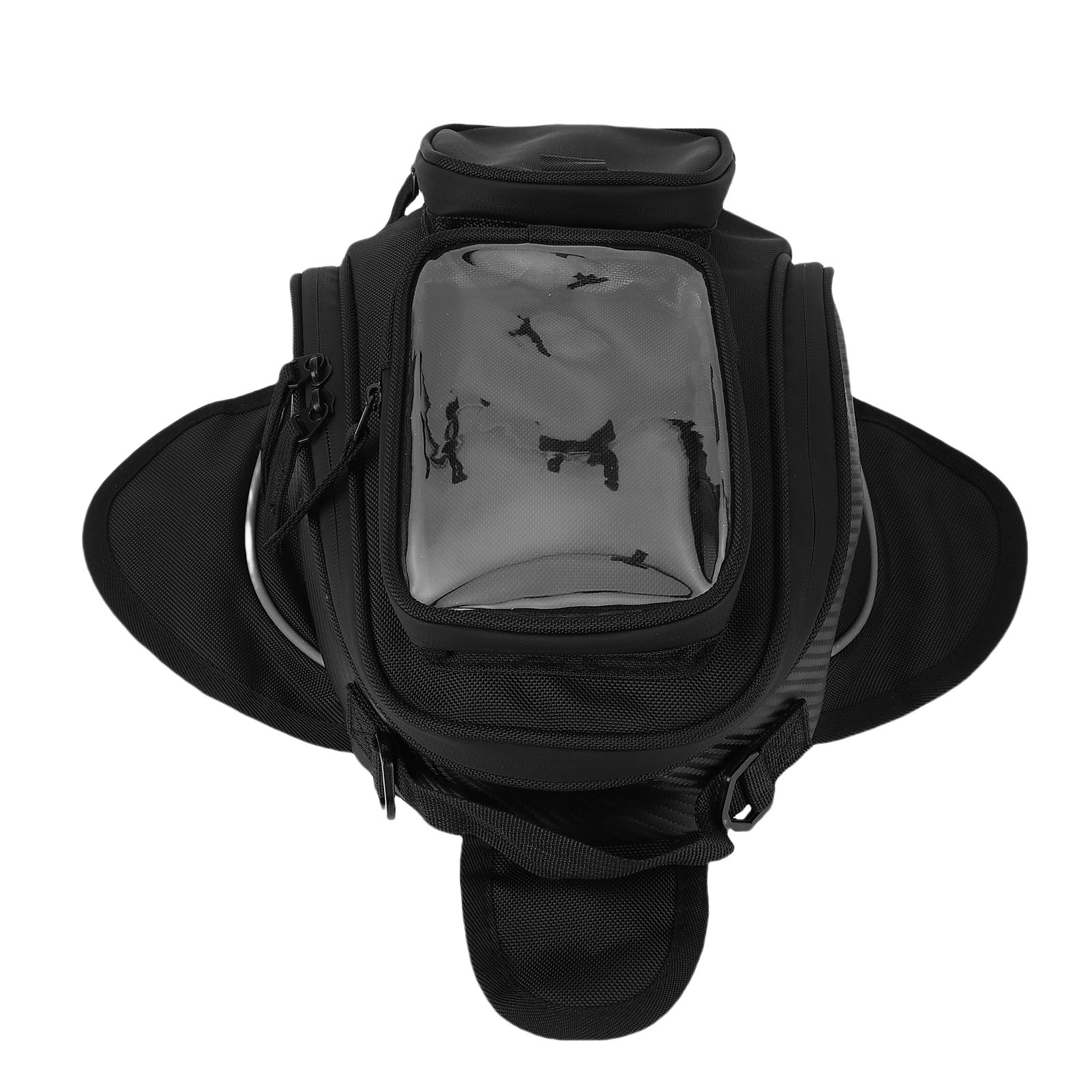 Motorcycle Gear Backpack - ブラックユニバーサルオートバイバイクライディング強力磁気防雨オイル燃料タンクバッグ