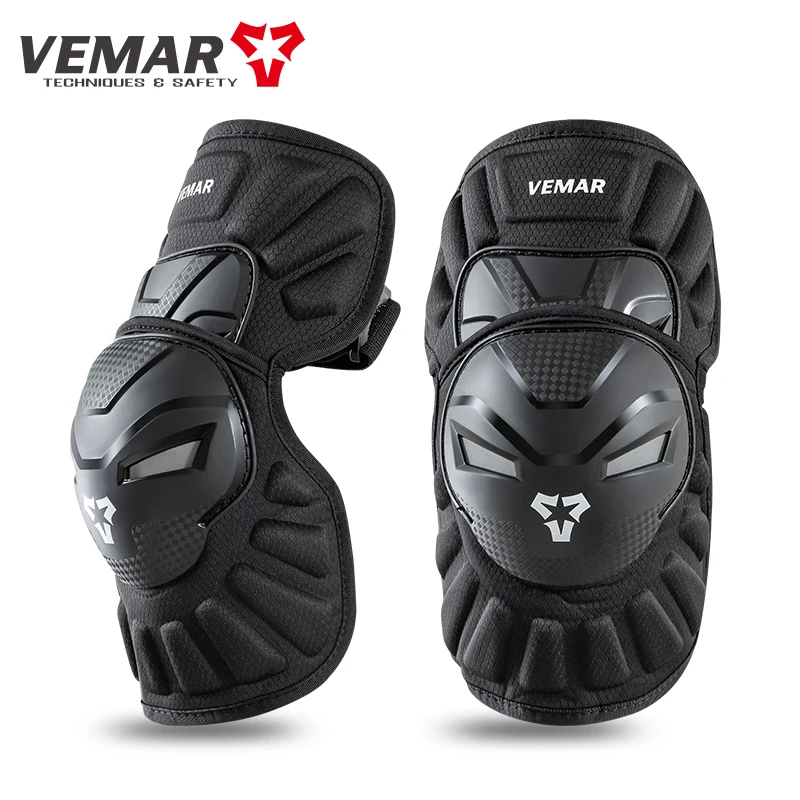 Motorcycle Gear Mens - VEMAR 格安高品質バイク用膝ガード、耐久性のある保護ギア、都市型モトライディング用膝パッド（男女兼用）