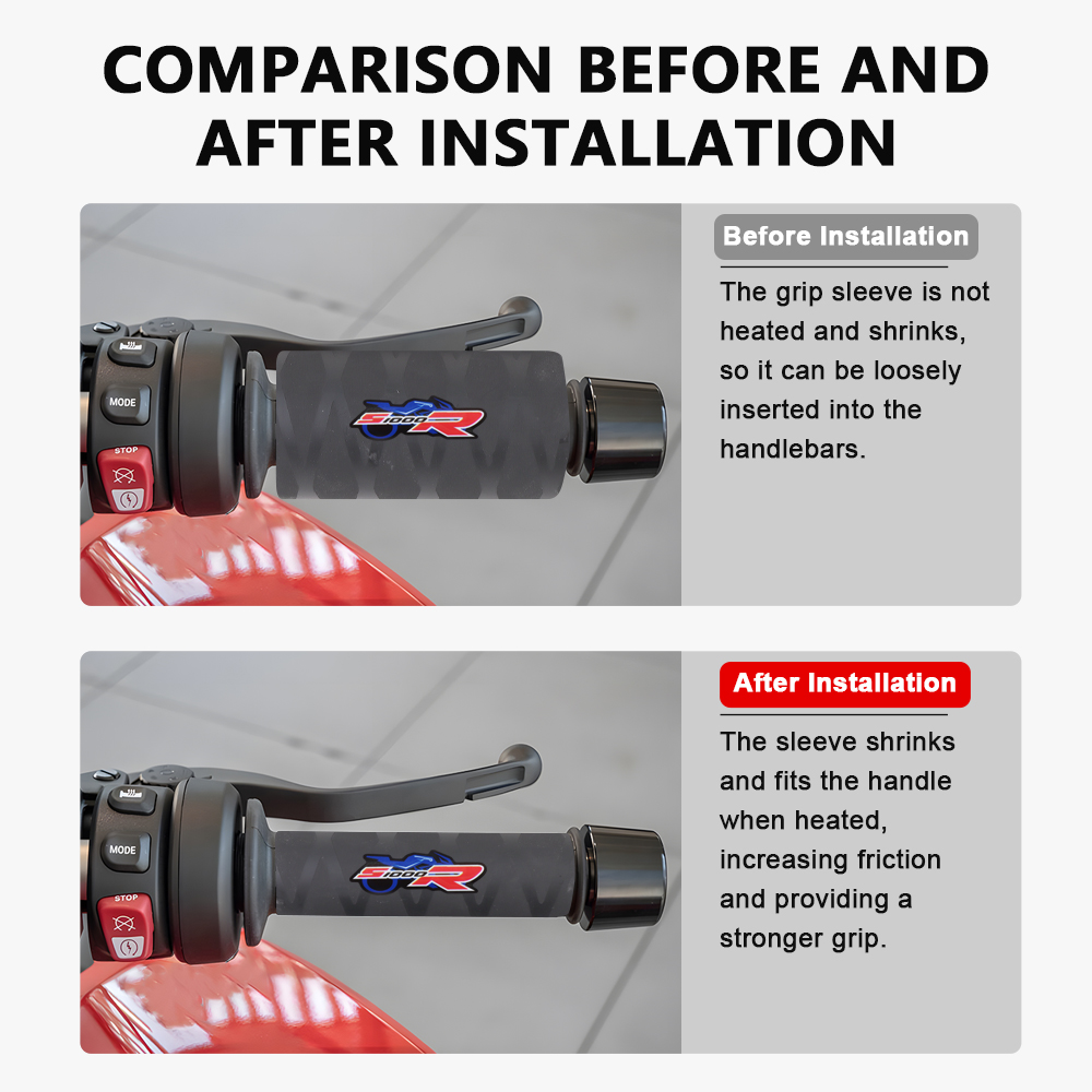 オートバイ熱収縮ハンドルバーグリップゴム熱収縮グリップ BM - Handlebar Grip Heated のレビューと価格