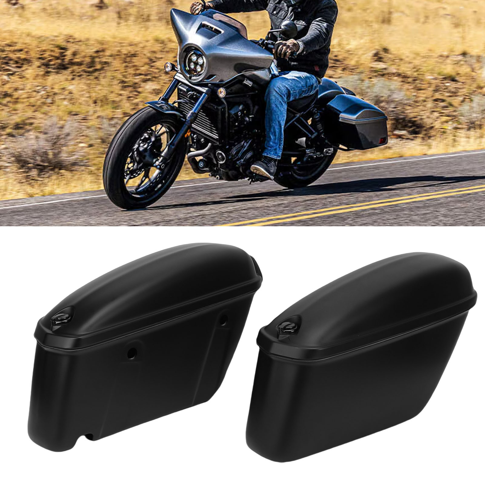 22L バイク用ハードサドルバッグ ロック付き 頑丈なABS - Motorcycle Gear Backpack のレビューと価格